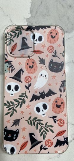 iPhone 13 Pro Max Halloween Print Clear Phone Case