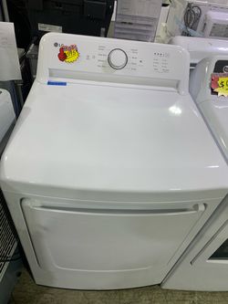LG White Front-Load Electric Dryer