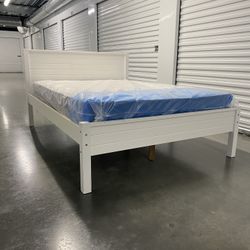 Full Size Bed Frame With Mattress 