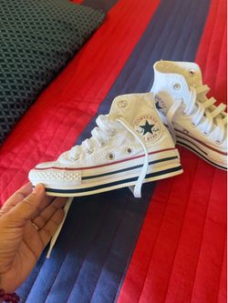 Little girl white converse size 10.5 tenis converse para Nina talla 10.5