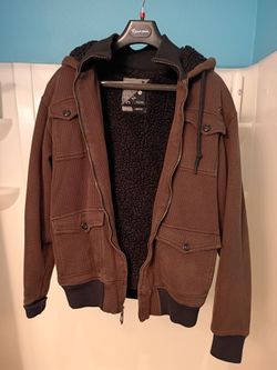 Y2K BILLABONG MEN'S COMFY THICK ZIPPER JACKET WITH HOOD EXCELLENT CONDITION !!!