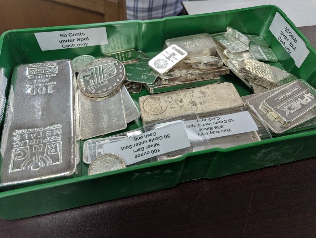 Silver At .50¢ Under Spot!!!!!