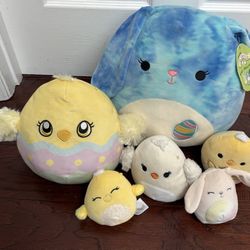 Easter Squishmallows Lot one has small pen mark on bottom $10 for All 