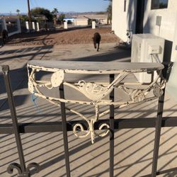 Antique Metal Wall Shelf