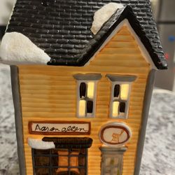 Rex & Lee Co. LTD 1989 Aaron Allen Lit Village Piece - Rare - Great Shape 