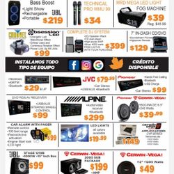 Car Audio Electronics. 