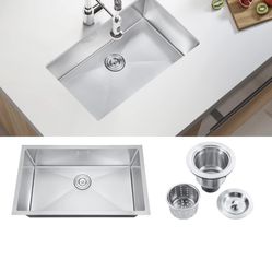 0 Inch Single Bowl Undermount Kitchen Sink,Nano Coating Stainless Steel Kitchen Sink Undermount Single Bowl Sink 30x 18” 