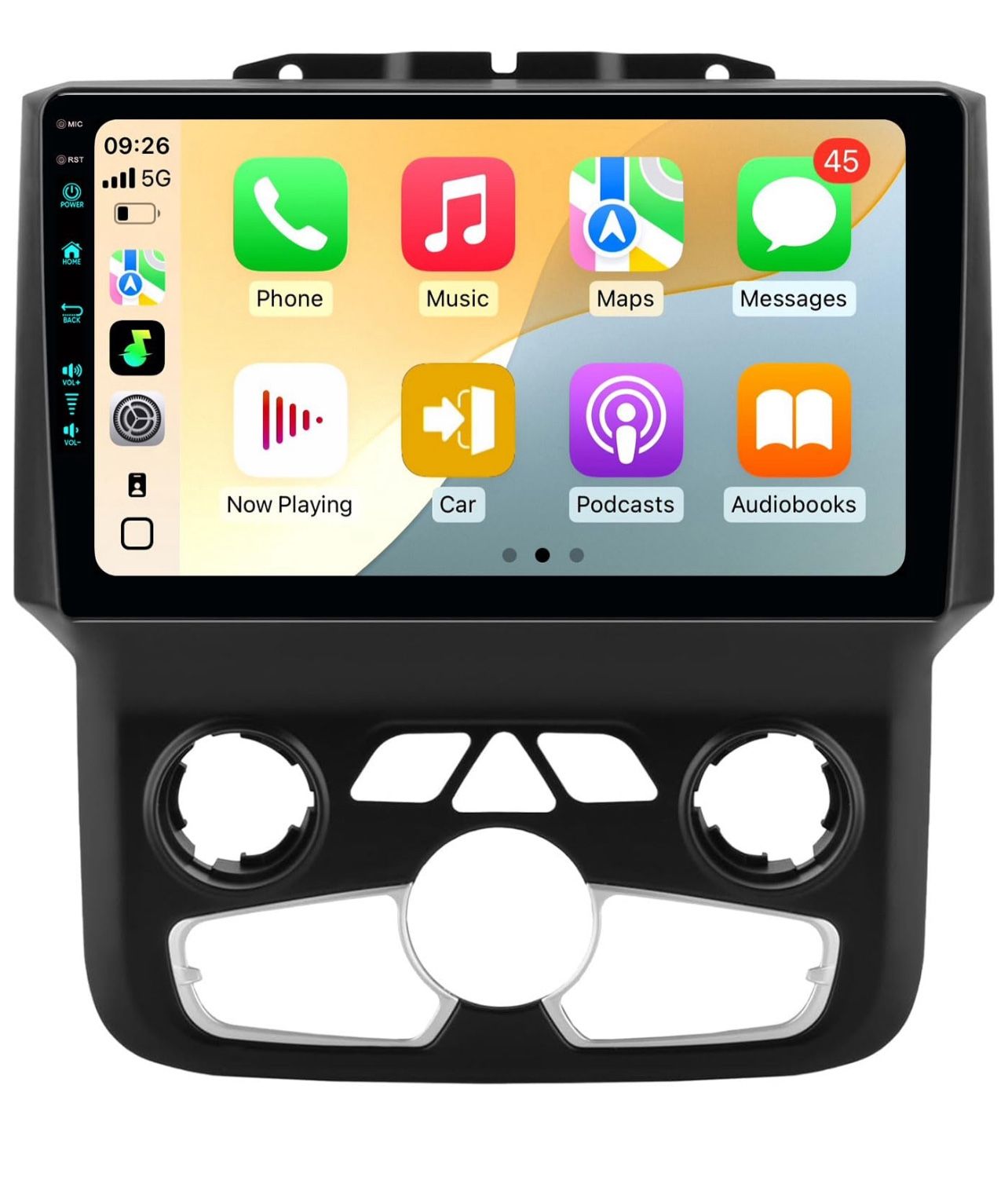 11th WiFi6(1201Mbps) Upgrade Car Radio Stereo Bluetooth5.4 Navigation for Dodge Ram 2013-2019 1 3500,Carplay Android Auto Mirroring Airplay SW