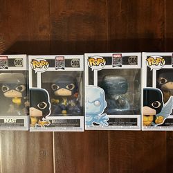 Funko Pop! Marvel X-Men 80 Years Set (4-Pack) – Beast, Marvel Girl, Iceman, Angel