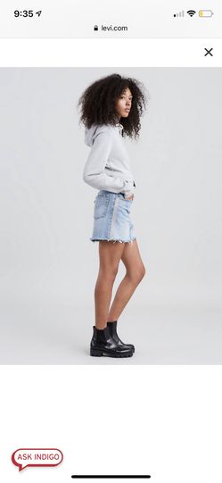 Levi’s denim skirt with rhinestone detail NWT