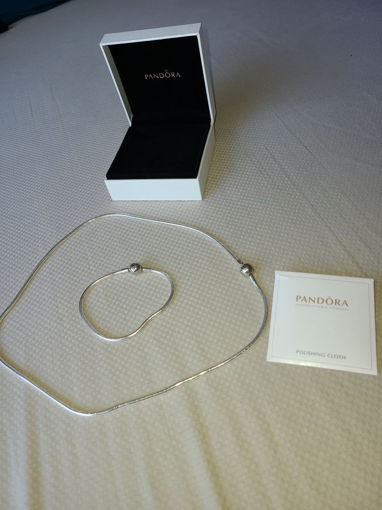 Necklace and bracelet pandora original new