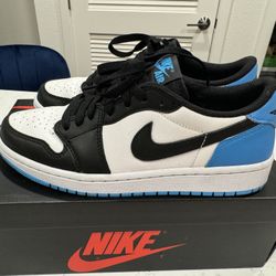 Nike Jordan1 Retro Low OG Black Dark Powder Blue
