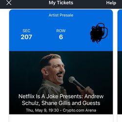 Andrew Schulz Netflix Special Tickets
