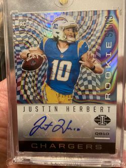 Justin Herbert Rookie Auto 1/10 Illusions 2020