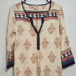 Lucky Brand Boho western Tunic Size S