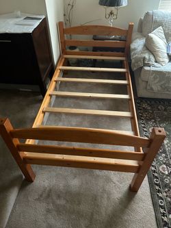 Twin Bed Frame, Solid Wood
