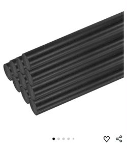 New  10 Pcs Black Plastic Rods 40 x 304mm ABS Styrene Round Stick Round Solid Bar DIY Model for DIY Toys Building Making Architectural Model Making