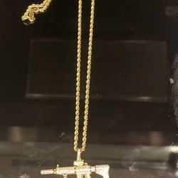 10k Rope Chain Free Charm