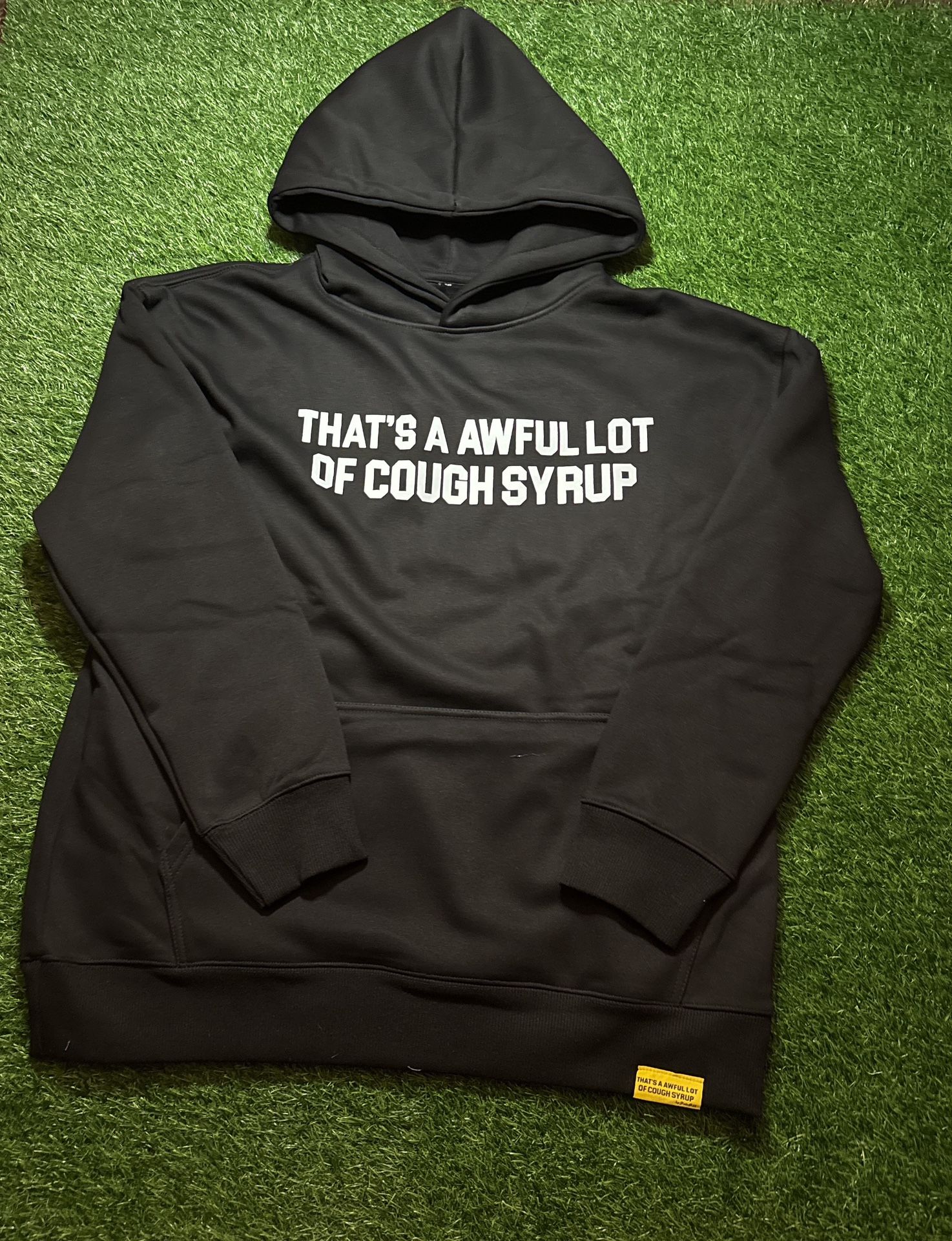 Awful lot of cough syrup hoodie size medium