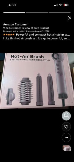 5 in 1 Hot Air Styler & Blow Dryer Brush,High-Speed
