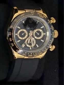 New gld plain w black band