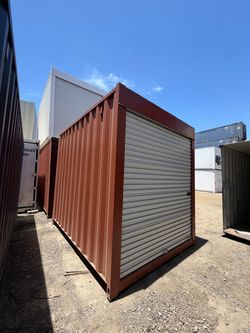 15FT SHIPPING CONTAINER – WIND & WATERTIGHT | HEAVY DUTY STORAGE SHED | CONEX BOX (ROLL-UP DOOR)
