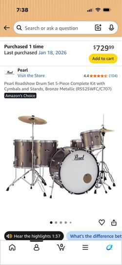 Pearl drum set