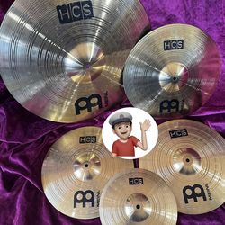 🔥 New Meinl AA 5 Piece Cymbal Set Drum Set Drums