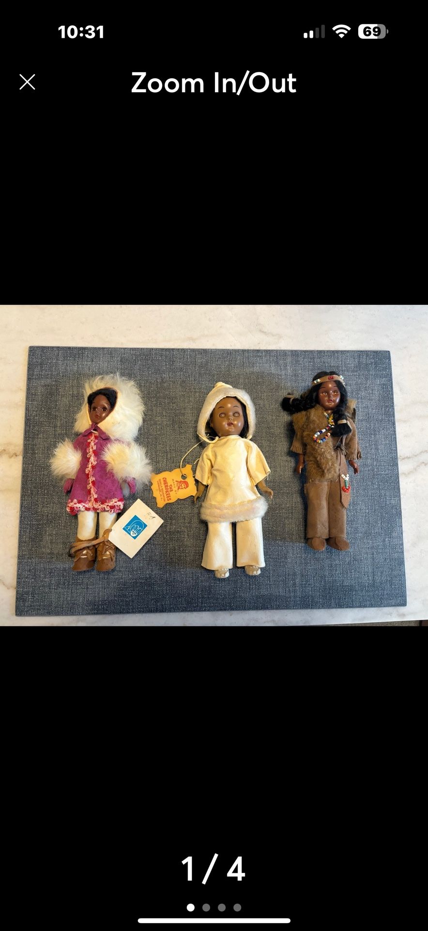 Native American Dolls. Cherokee.  