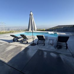 Outdoor lounge chairs