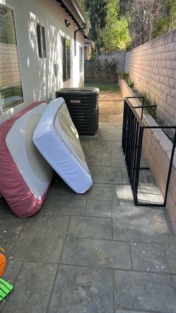 Twin mattress and frame