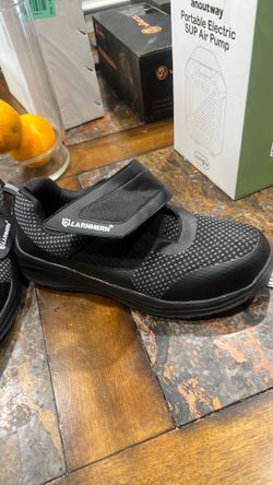 Safety Shoes, Black, Athletic Shoe, Steel Toe