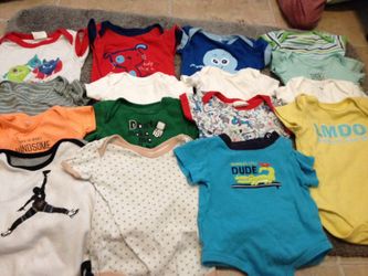 Baby boy onesies (0-3 months)