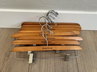 Bebe Set of 8 Wood Clothes Hangers- Wood Garment Hangers