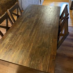 Massive High End Farm Table 78-94 Inch long.