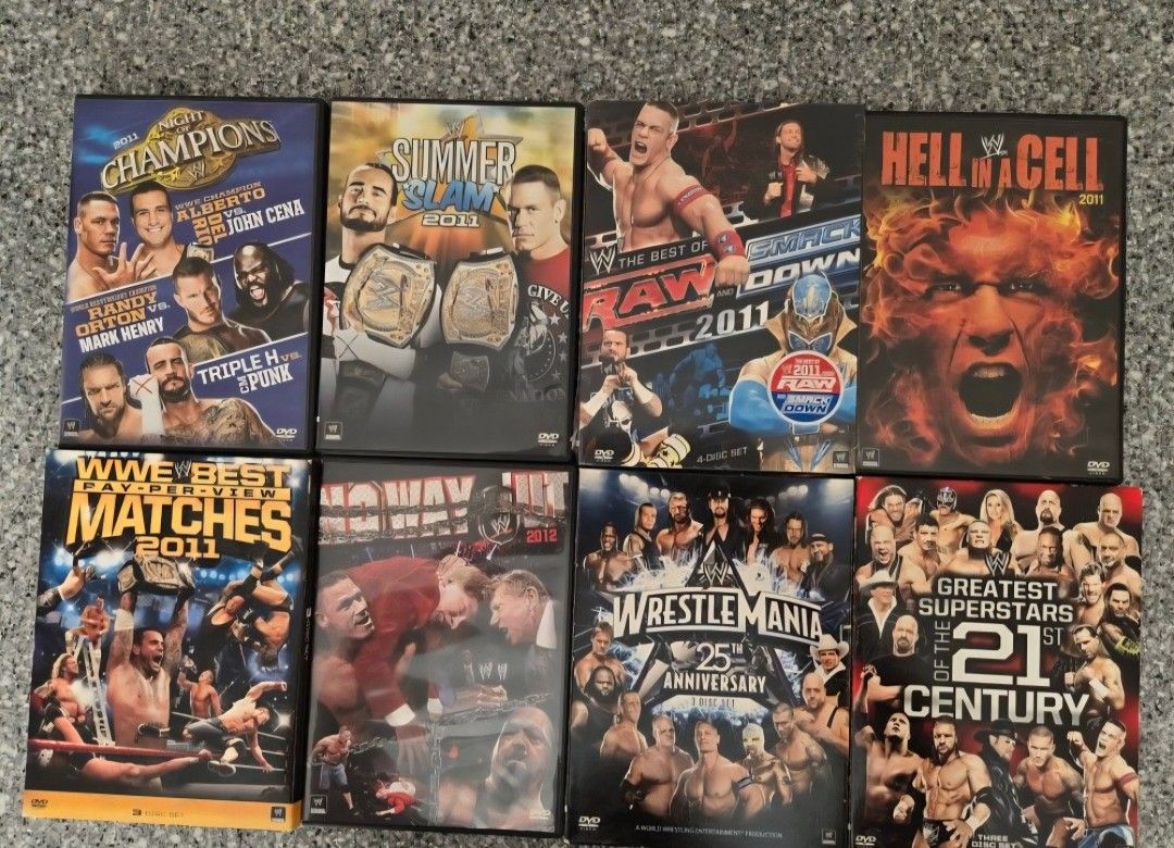 Wrestlemania 25th Anniversary Set, Plus Many Other WWE DVD's
