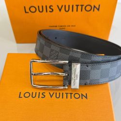 Louis Vuitton Pin Buckle Belt With Shopping Ticket