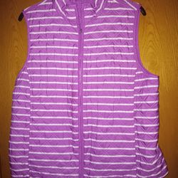 Women's Size Large,  PINK Quilted Vest 