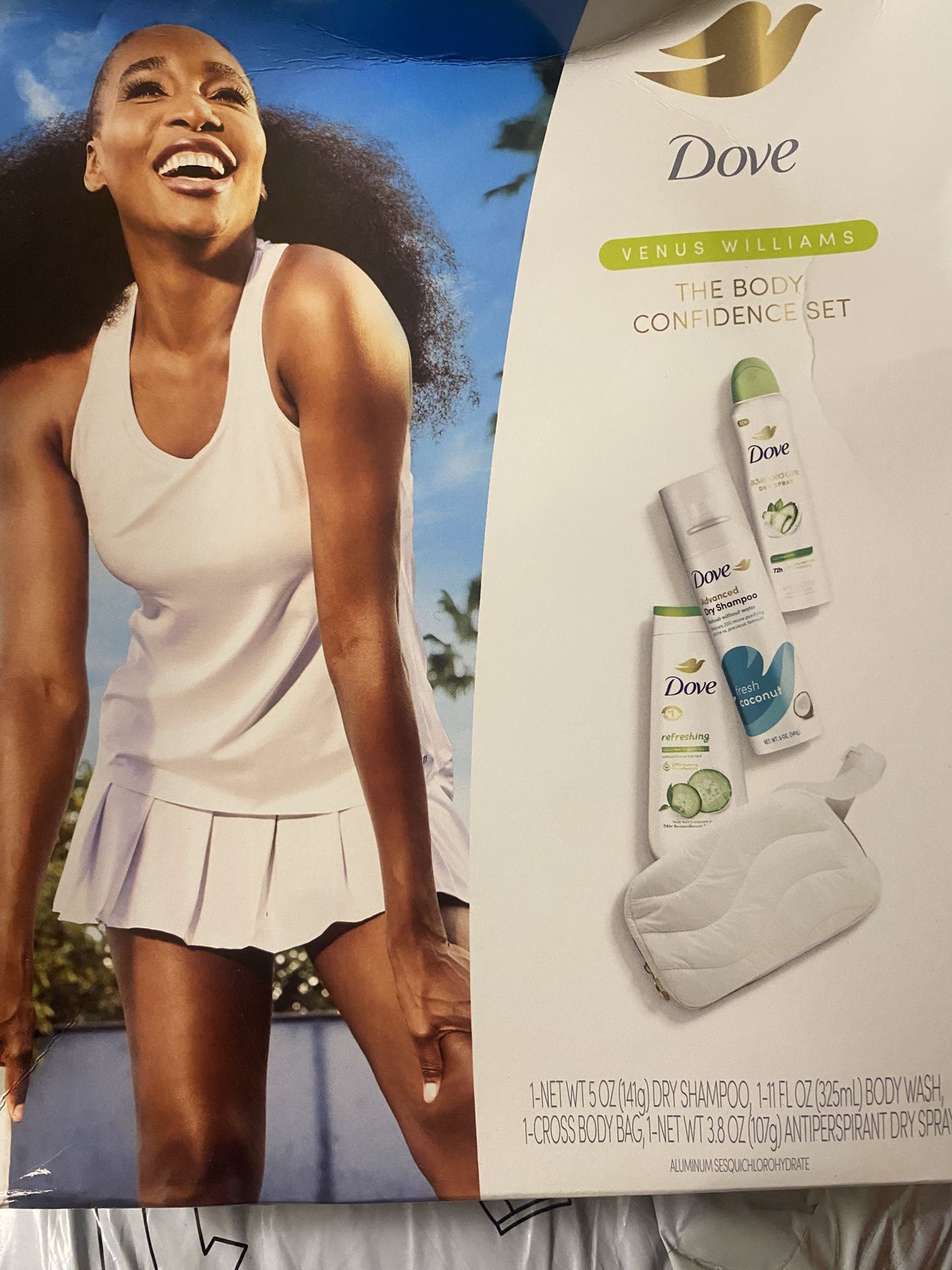 Dove Venus Williams, the body confidence that