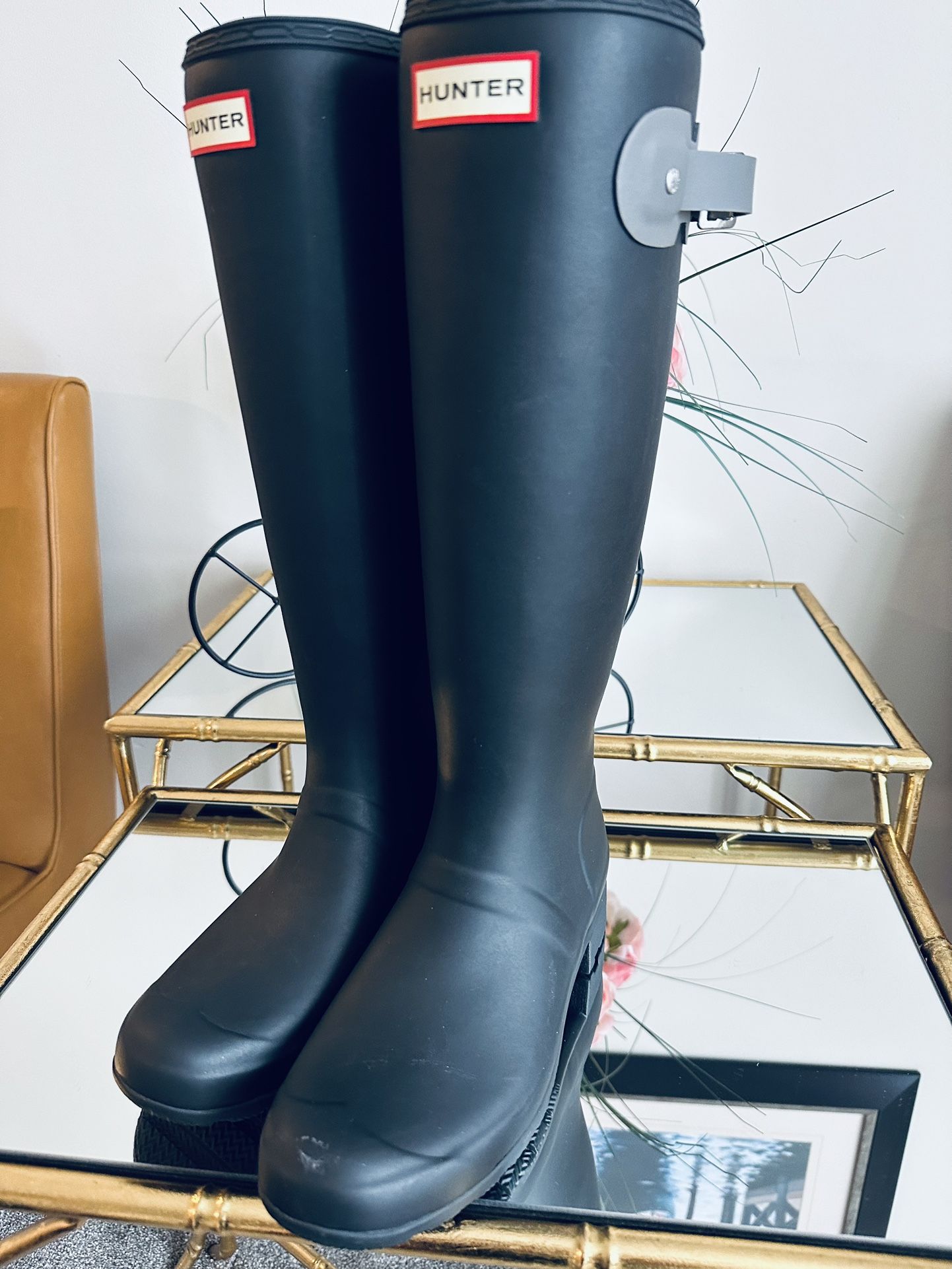 Hunter Tall Rain Boots Size 8 New