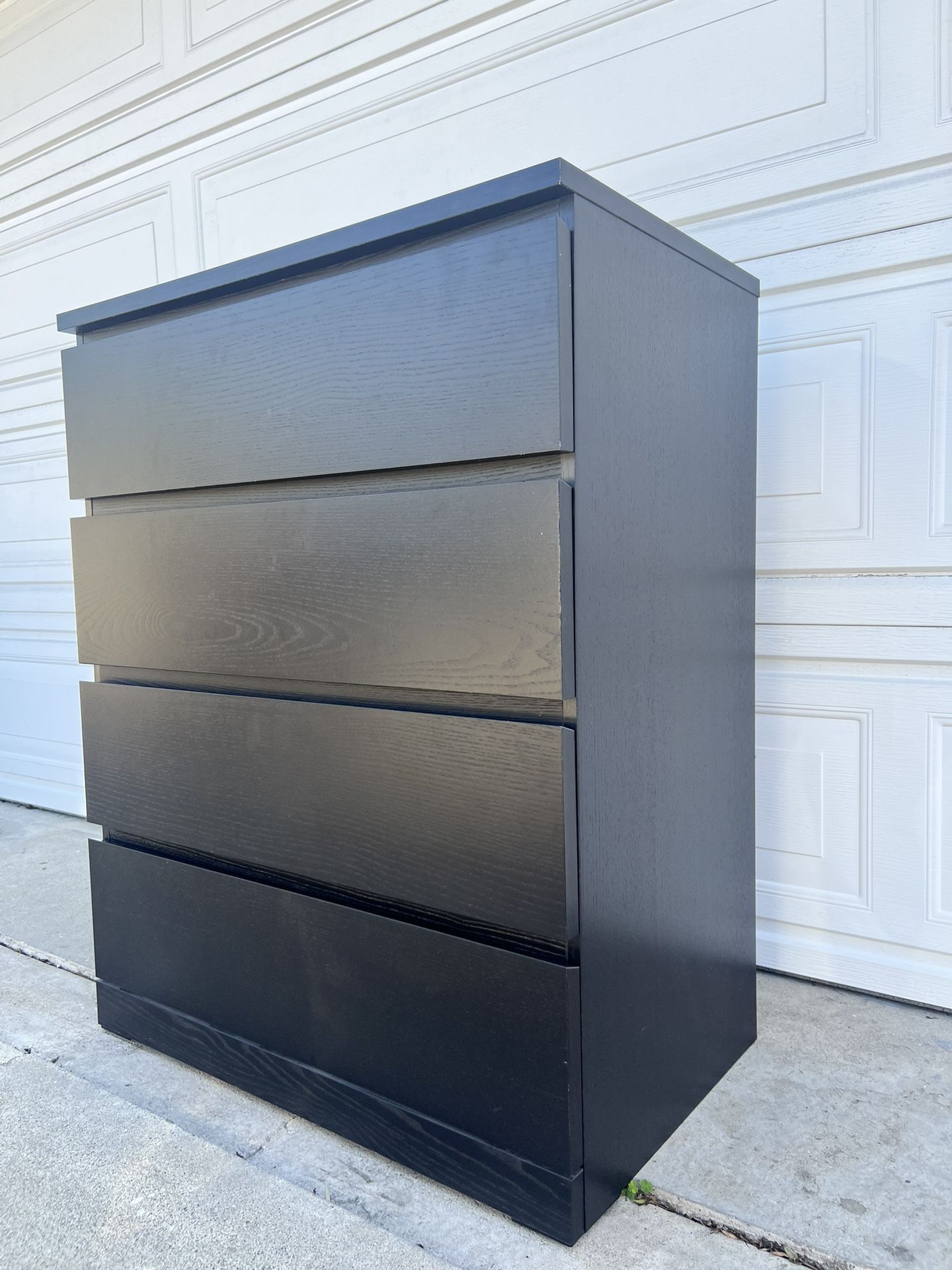 Ikea black 4 Deep drawers dresser- Cajonera