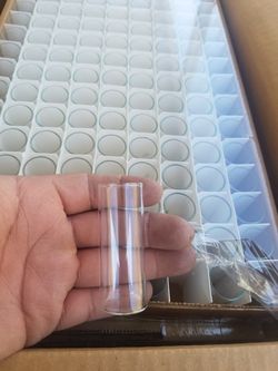 Small test sample glass