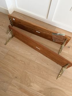 World Market Wood Brown Shelves