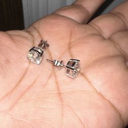 Moisanite Diamond Earrings For Men 