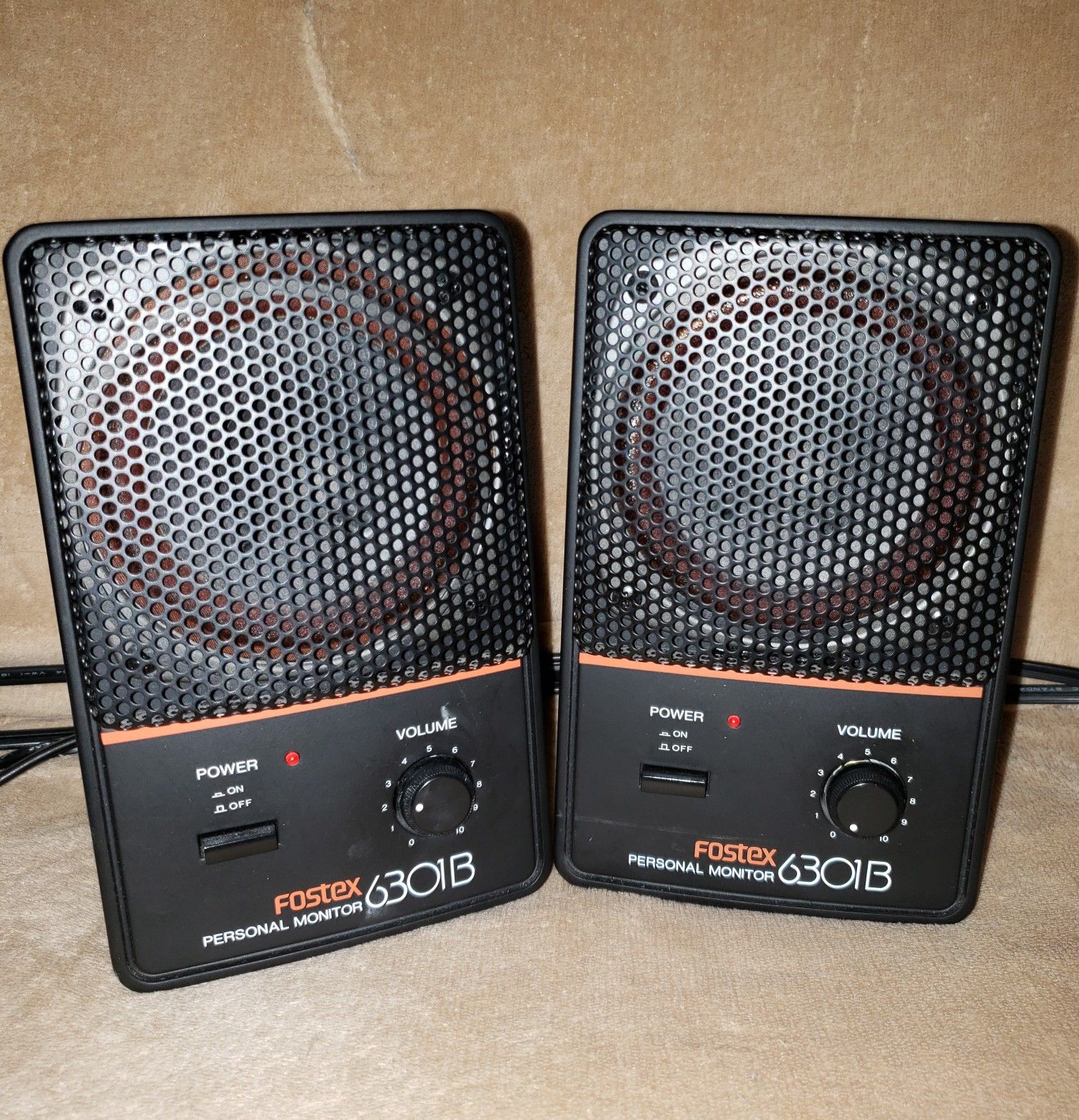 2 Fostex 6301b Personal Monitor Speakers