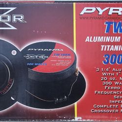 Pyramid TW18BK 300 Watt tweeters, NOB