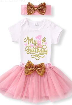 1st Birthday Onesie Tutu & headband