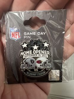 Raiders Game Day Home Opener Pin  9-18-22