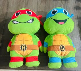 Teenage Mutant Ninja Turtles Raphael & Leonardo Large Plush Set