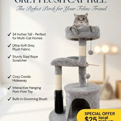 34” brand New Cat Tree $25